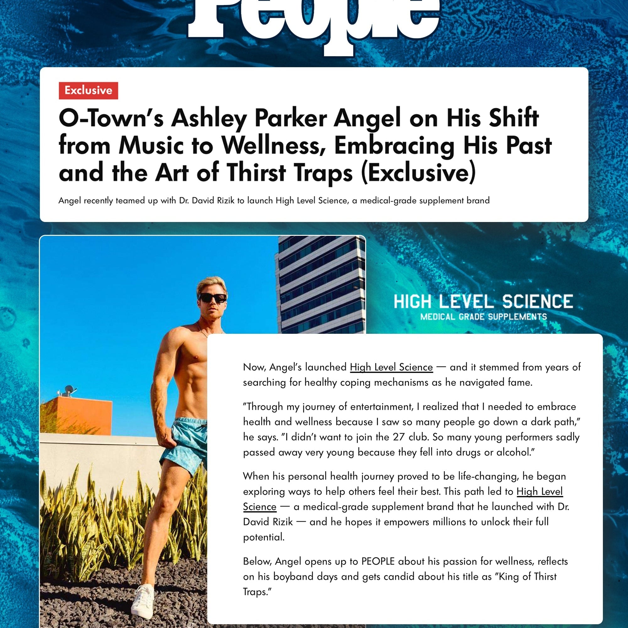 PEOPLE: O-Town's Ashley Parker Angel on His Shift from Music to Wellness {Exclusive}