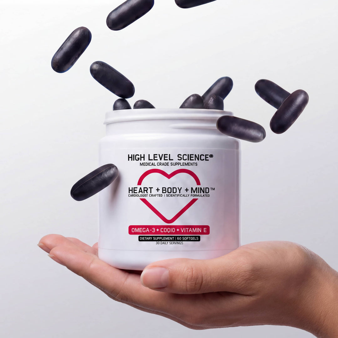High Level Science Heart + Body + Mind bottle