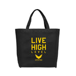 High Level Science Live High Level Tote Bag showing durable fabric and spacious interior for everyday use