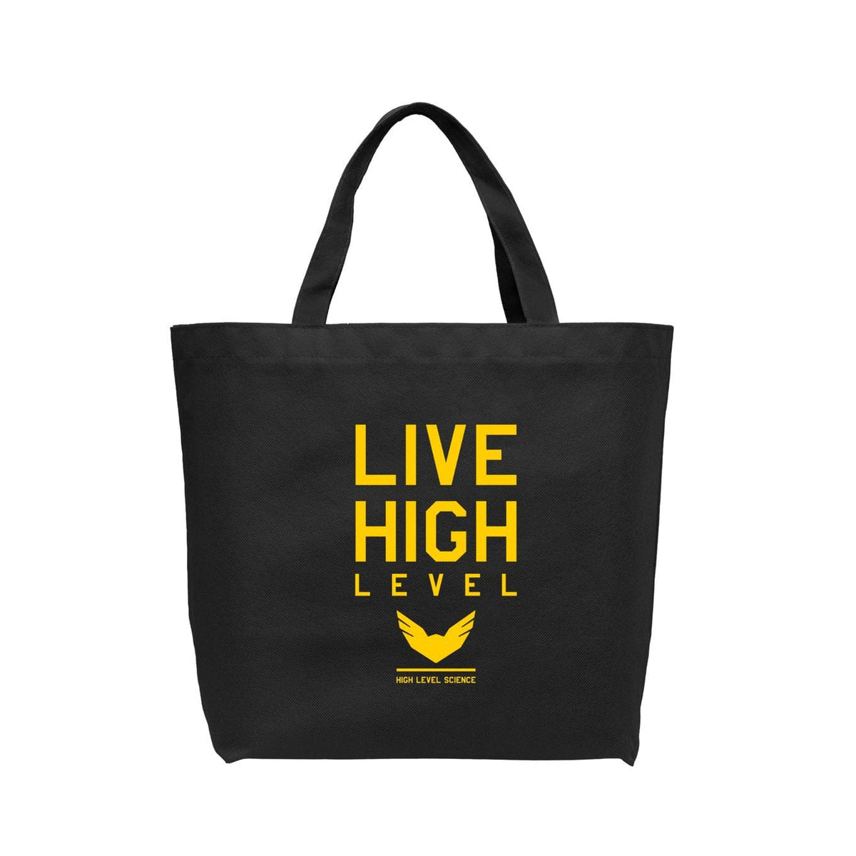 High Level Science Live High Level Tote Bag showing durable fabric and spacious interior for everyday use