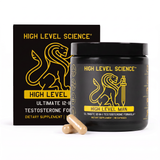 High Level Science High Level Man 12-in-1 Testosterone Formula capsules, dietary supplement for men’s health and vitality