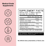 High Level Woman 4-in-1 Urinary Tract Formula capsules by High Level Science, showcasing the supplement bottle and capsules.