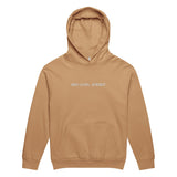 High Level Science HLS x Staple Hoodie in Burro color, showing the front view with hoodie and logo details.