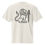 High Level Science HLS x Staple T shirt in faded bone color, cotton fabric, front graphic design, casual fit, short sleeves.
