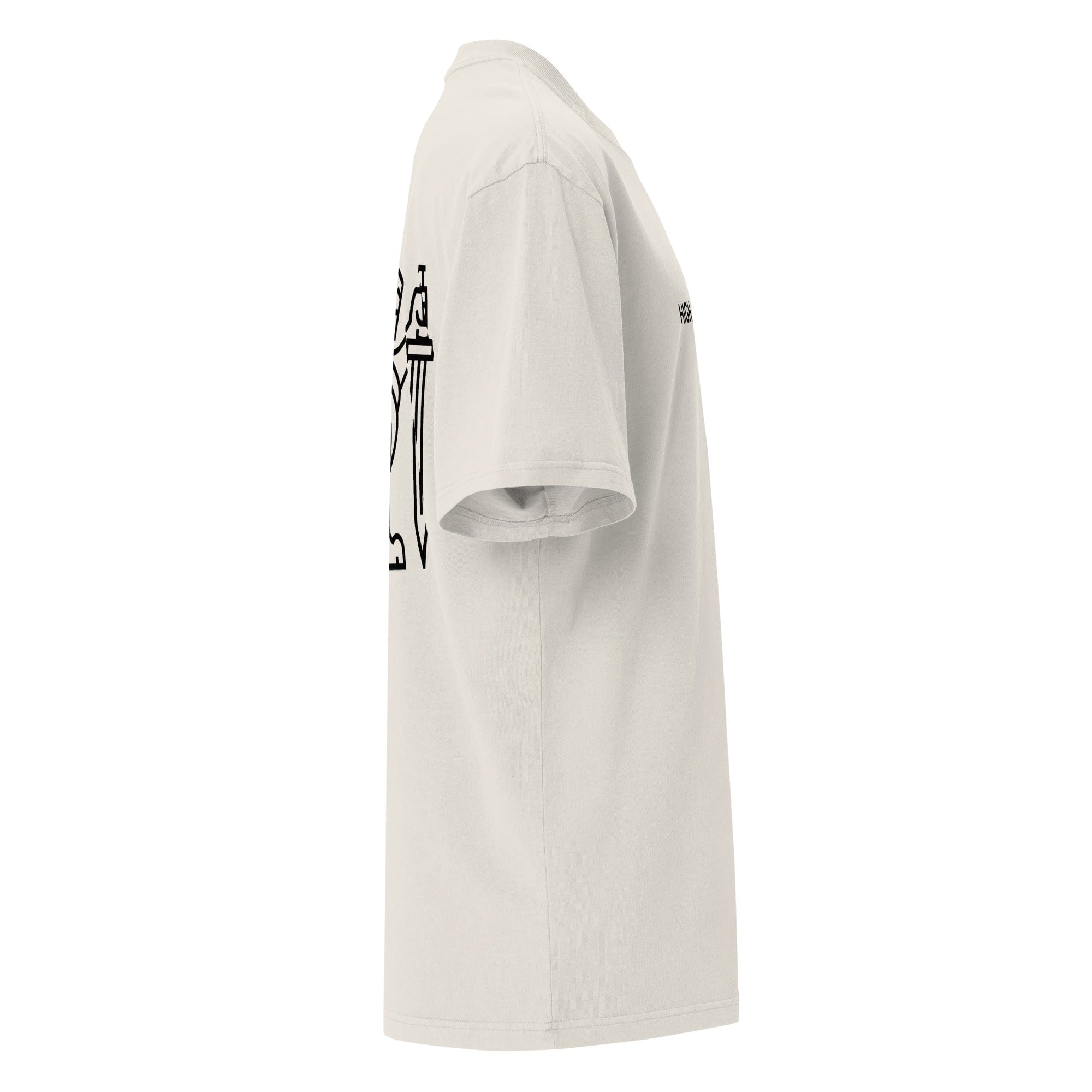 High Level Science HLS x Staple T-shirt in faded bone color, featuring a casual fit and Staple branding on the front.